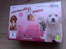 Bundle Nintendo 3DS Coral Pink Nintendogs cats debllage unboxing 26.01 (2)